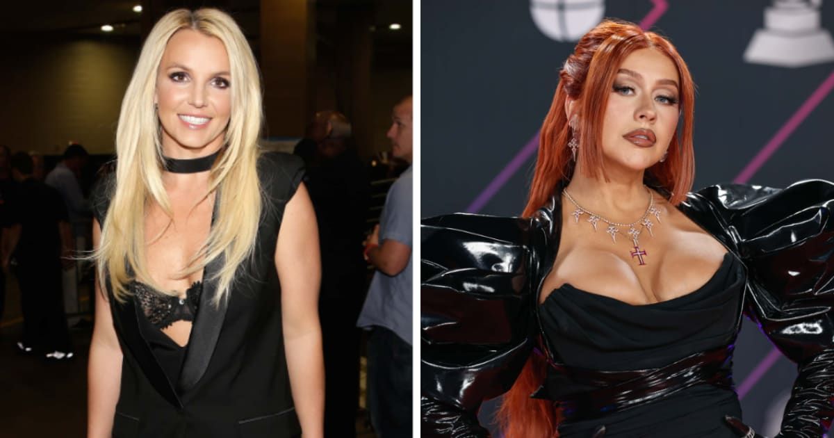 Britney Spears was disappointed when she lost the Grammy Award to Christina Aguilera in 2000 (Getty Images)