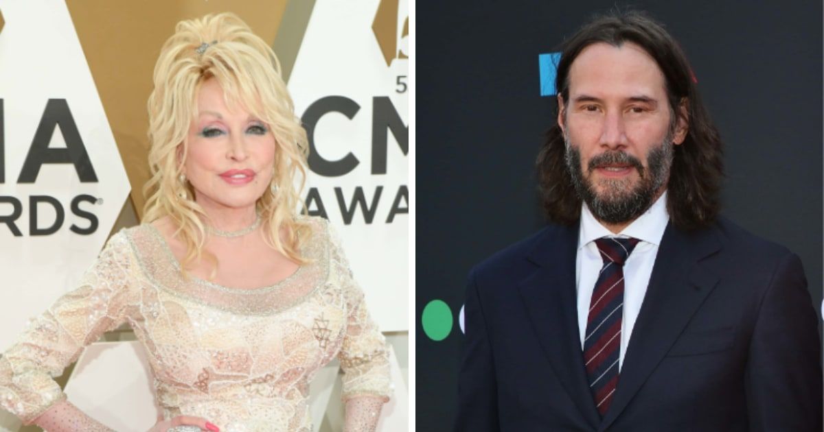 Dolly Parton's iconic costume was once worn by Keanu Reeves on Halloween (Getty Images)