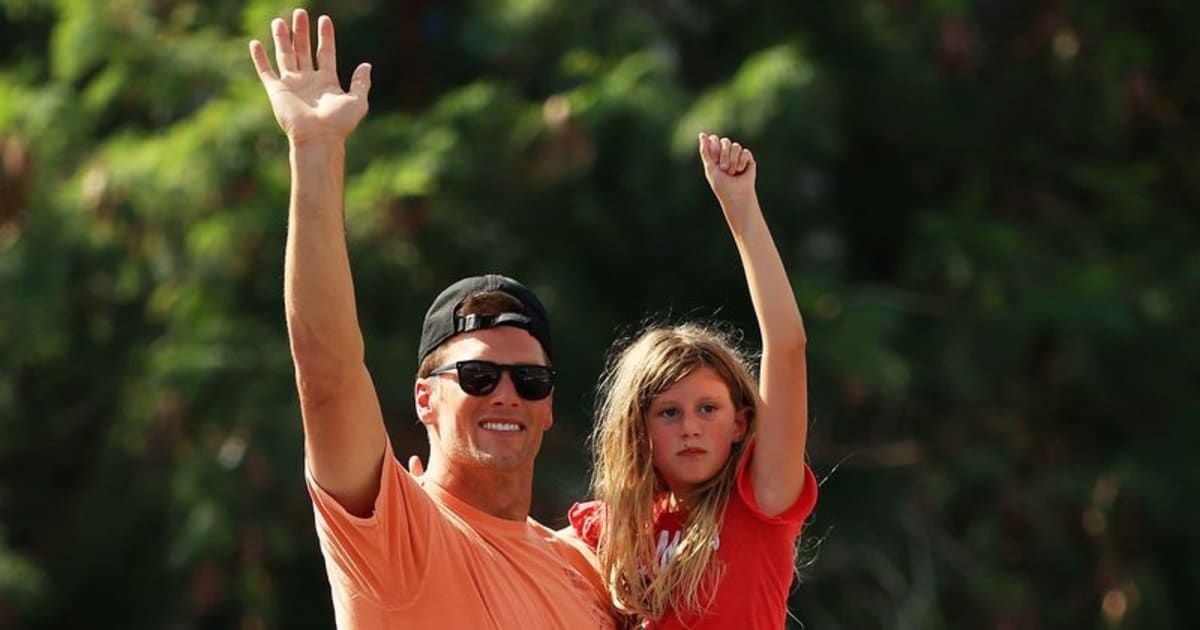Tom Brady shared photos with his daughter  Vivian on Instagram (Mike Ehrmann/Getty Images)