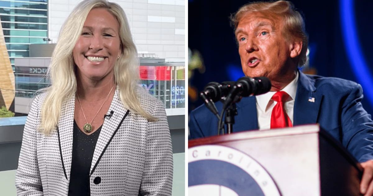 Congresswoman Marjorie Taylor Greene backs Donald Trump following CNN's recent report on former POTUS' 'possible second term' (X/@mtgreenee, Getty Images)
