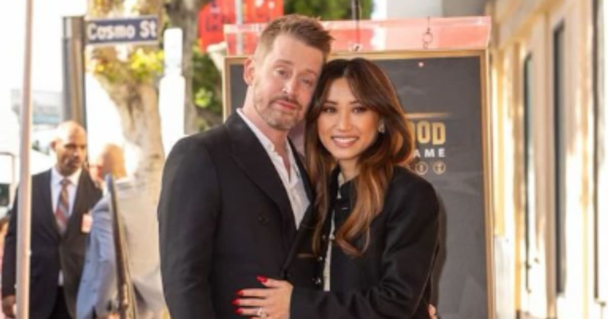 Macaulay Culkin attended the Walk of Fame ceremony with fiancée Brenda Song on December 1 (Instagram/ @brendasong)