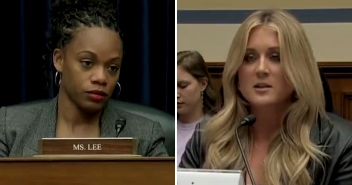 Riley Gaines accused Summer Lee of being a misogynist after she called her testimony transphobic (The Post Millennial/Twitter)