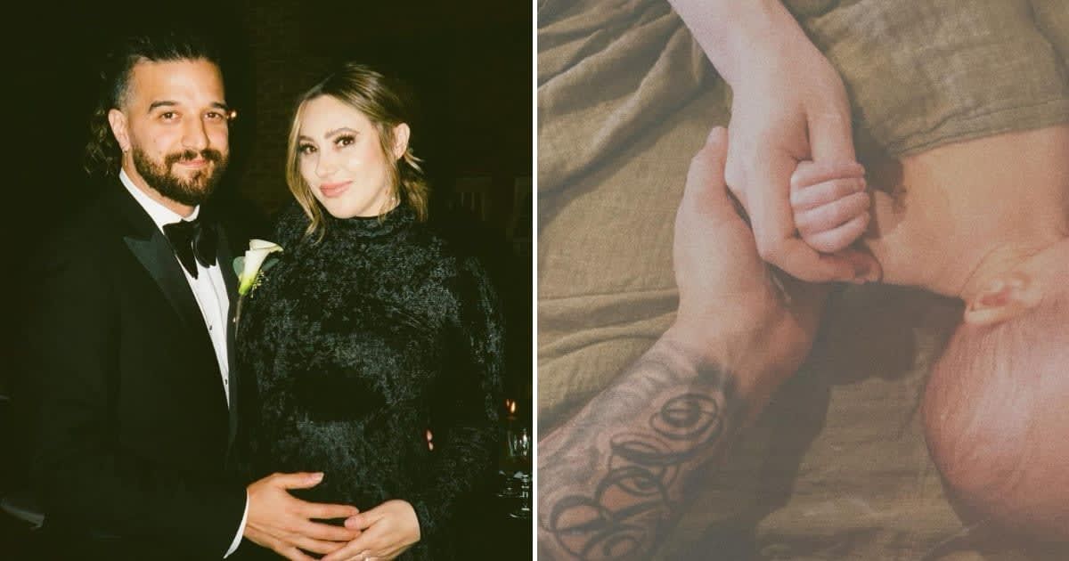 Mark Ballas and wife BC Jean of musical duo 'Alexander Jean' welcomed their first child on November 5, 2023 (@bcjean/Instagram)