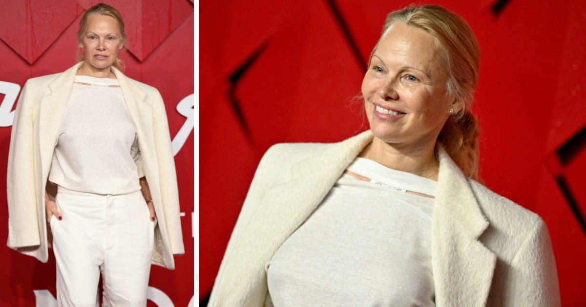 Pamela Anderson glows on red carpet as she goes makeup-free once again at 2023 Fashion Awards