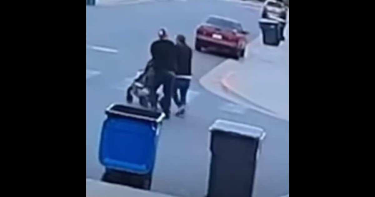 Angel Sanchez Jr apparently attacked the man in Calabasas' Lost Spring Road area (KCAL News/YouTube)