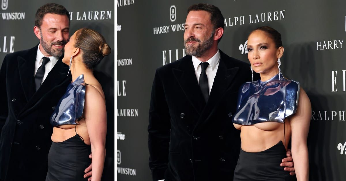 Ben Affleck and Jennifer Lopez attend ELLE's Women In Hollywood Celebration at Nya Studios on December 05, 2023 (Kevin Winter/Getty Images)