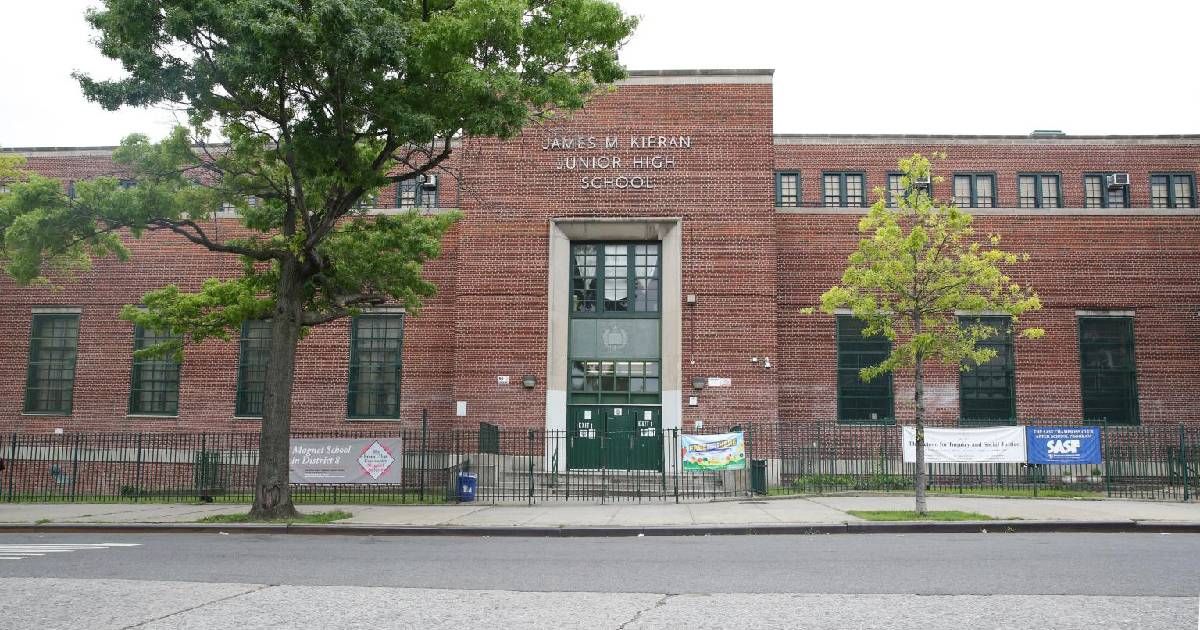 The stabbing occurred at James M Kieran Junior High School (classmate.com)