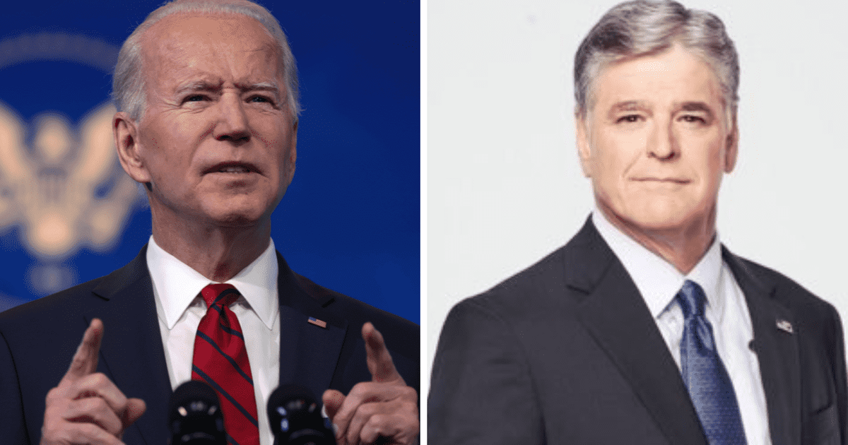 'Polls aren’t votes, Sean Hannity!' Internet at wit's end as Fox News host delivers 'bad news' for Joe Biden
