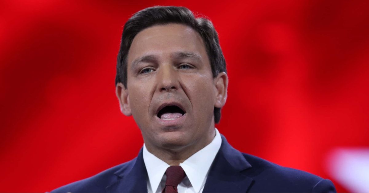 Ron DeSantis' expressions and gestures at the fourth GOP debate have been turned into a funny video online (Getty Images)