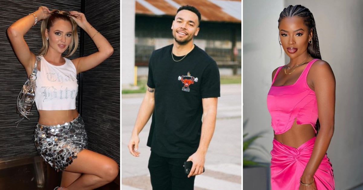 (L-R): 'Love Island USA' Season 2 cast members Laurel Goldman, Johnny Middlebrooks, and Justine Ndiba (@laurelgoldman, @cxco_, @justinejoy312/Instagram)