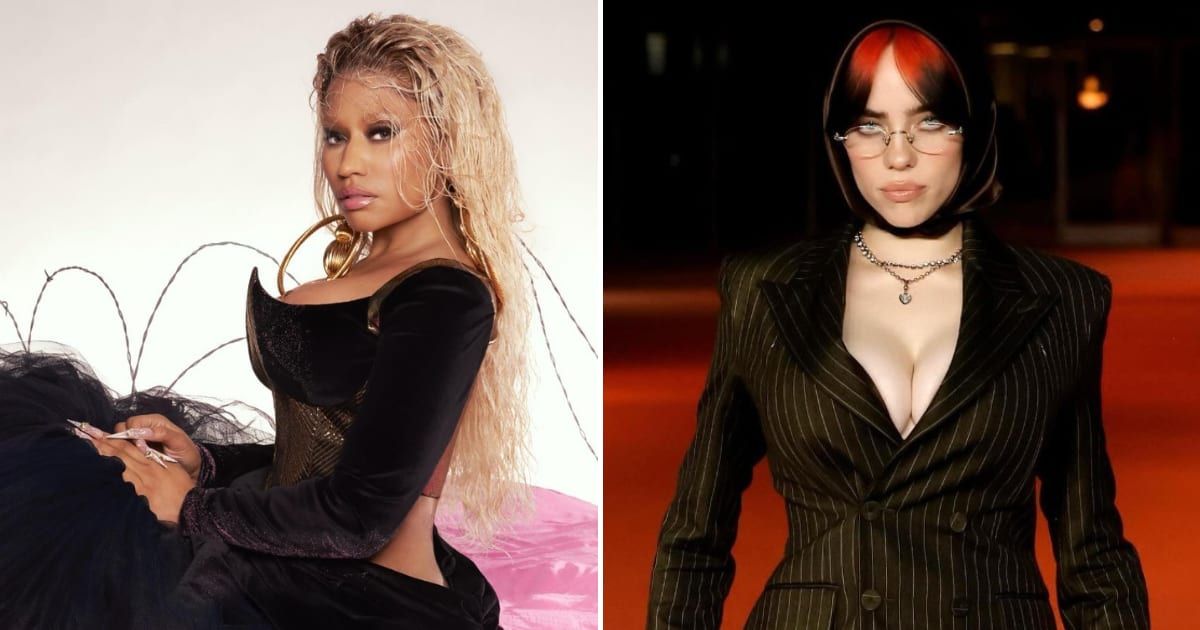Nicki Minaj dropped a bombshell by teasing Billie Eilish as a featured artist on the highly anticipated album 'Pink Friday 2' just hours before the release (Instagram/@nickiminaj, @billieilish)