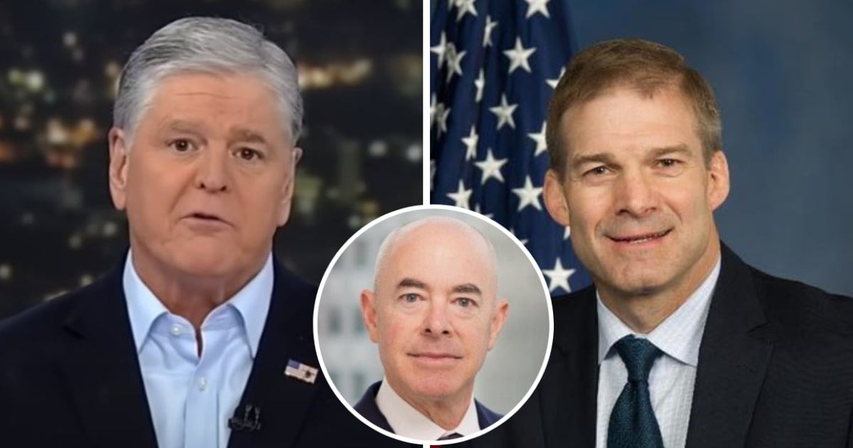 Jim Jordan mocked after Sean Hannity reported on Alejandro Mayorkas' subpoena for 'slow-walking' files on violent migrants