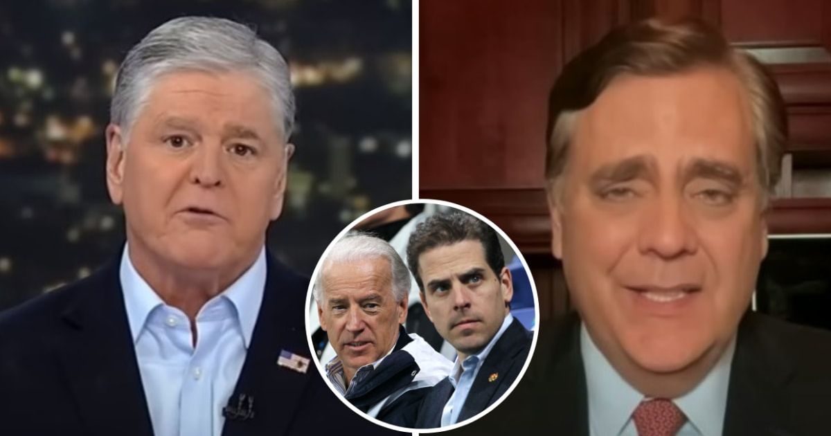 Internet blasts Jonathan Turley as Fox News’ Sean Hannity reports on his claim that Joe Biden ‘lied’ about Hunter Biden’s dealings