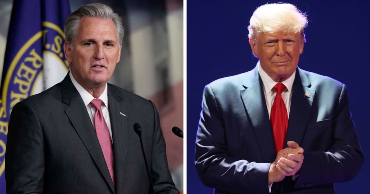 Kevin McCarthy claim he and Donald Trump are very honest with each other (Getty Images)