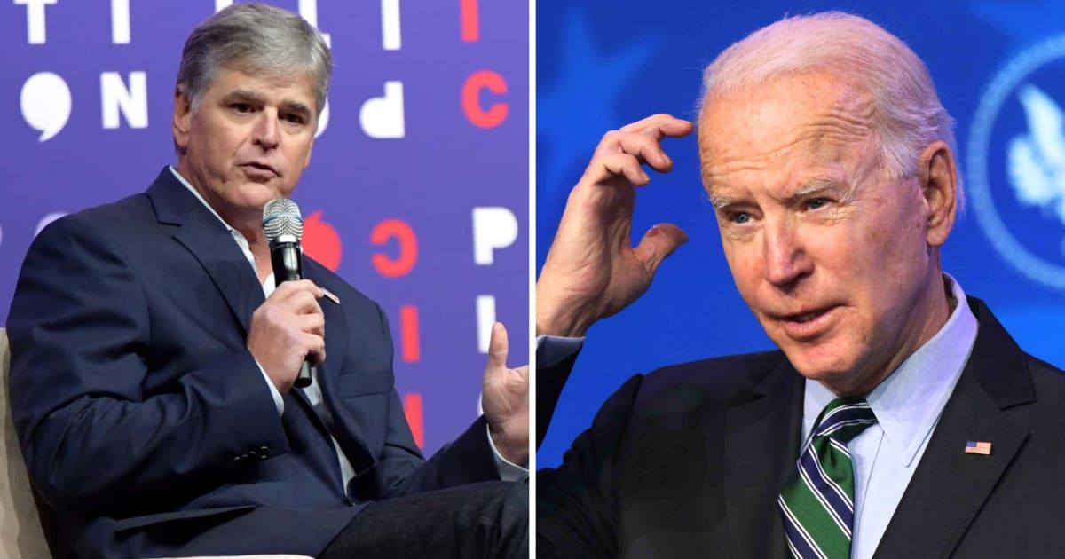 Fox News anchor Sean Hannity sheds light on the scale of government jobs during Joe Biden's presidency, hinting at a potential record (Getty Images)