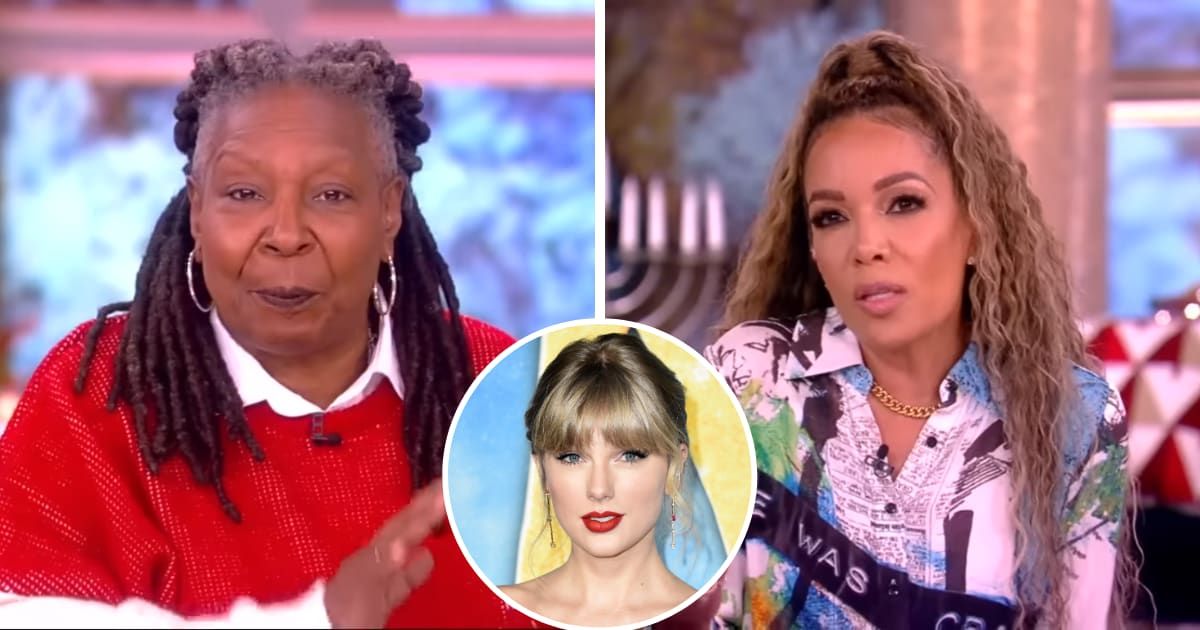 'The View' hosts Whoopi Goldberg and Sunny Hostin held different opinions on Taylor Swift being named Person of the Year (Screengrab/The View/Youtube)
