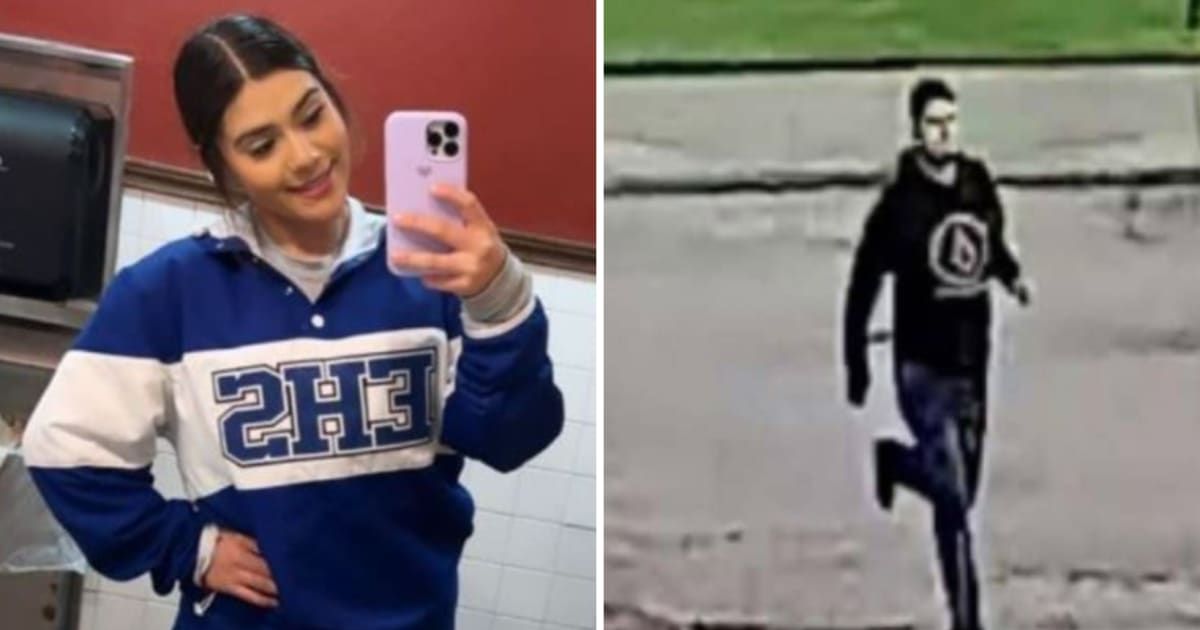 Lizbeth Medina's alleged killer is pictured in photos released by Texas police (Edna Police Department, Screenshot/Fox26)