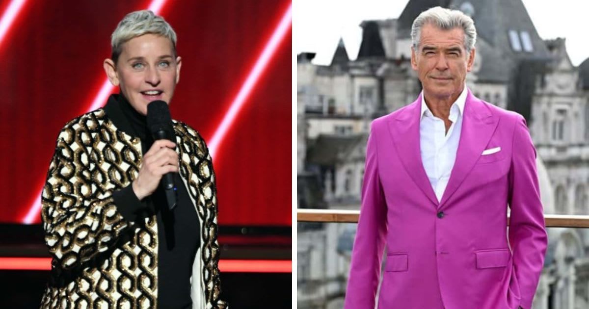 Celebrities have often been branded 'nasty' for their behavior on sets including Ellen DeGeneres and Pierce Brosnan (Getty Images)