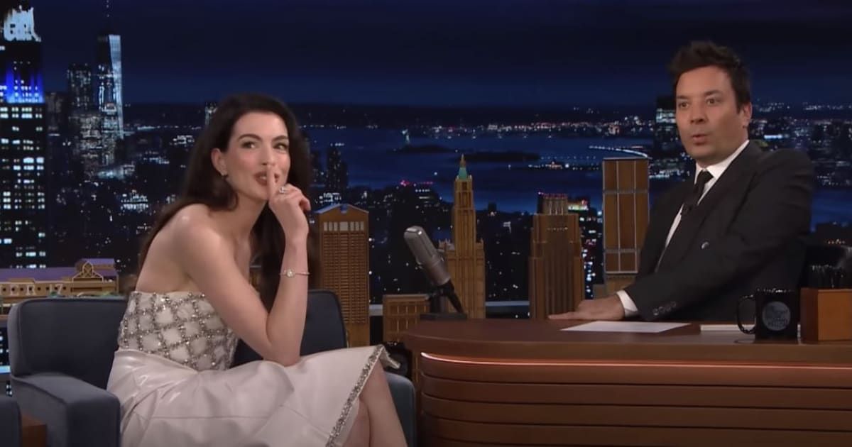 Anne Hathaway charmed the audience on 'The Tonight Show' with anecdotes about her New Jersey upbringing (The Tonight Show starring Jimmy Fallon)
