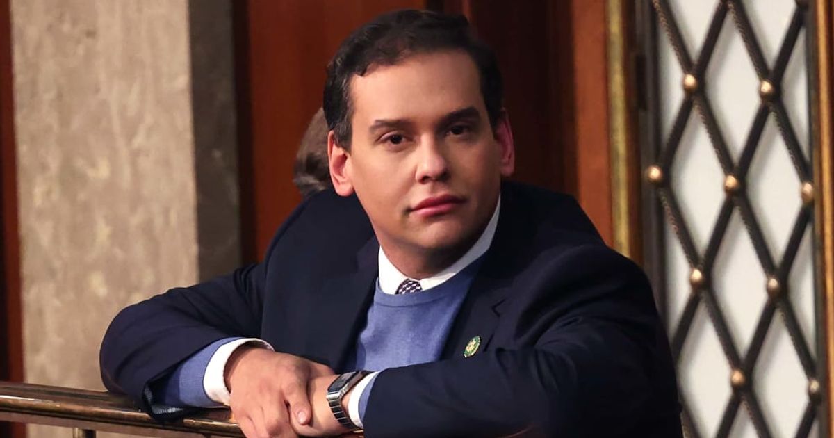 Former NY Rep George Santos was brutally trolled after he exaggerated threats on his life on social media (Getty Images)