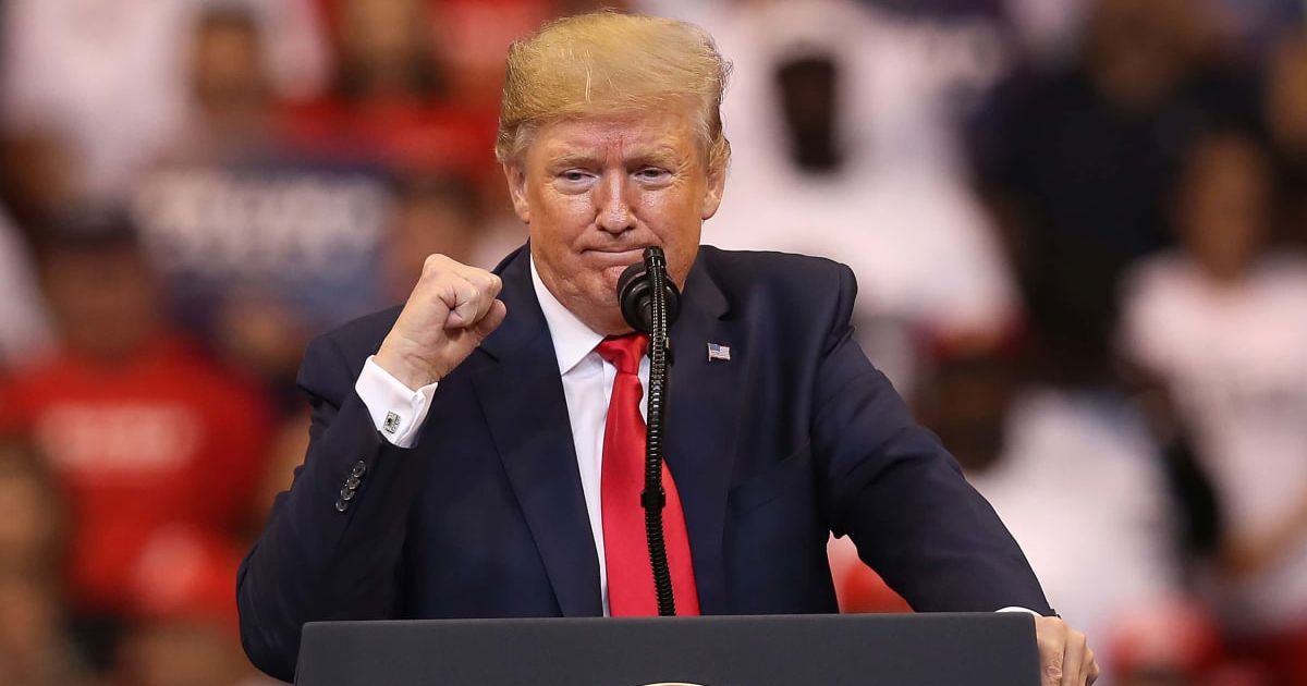 Former US President Donald Trump made startling claims on climate change at NYYRC's 111th Annual Gala on December 9 (Getty Images)