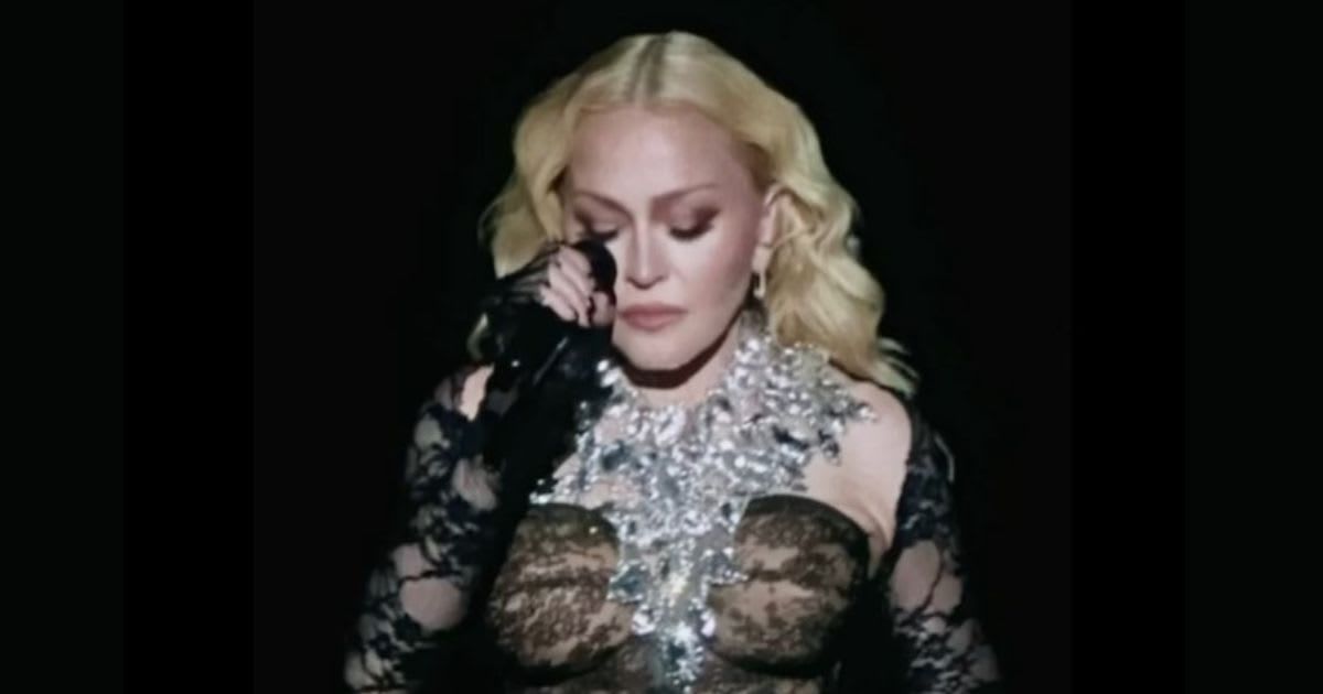 Madonna broke down while paying homage to people who lost their lives due to AIDS (@Madonna/X)