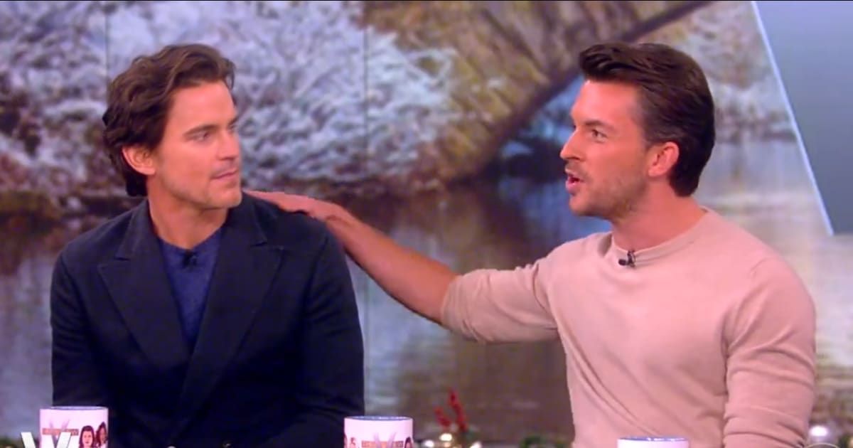 Matt Bomer and Jonathan Bailey forged a special bond while filming 'Fellow Travelers' (Screengrab/The View/X)