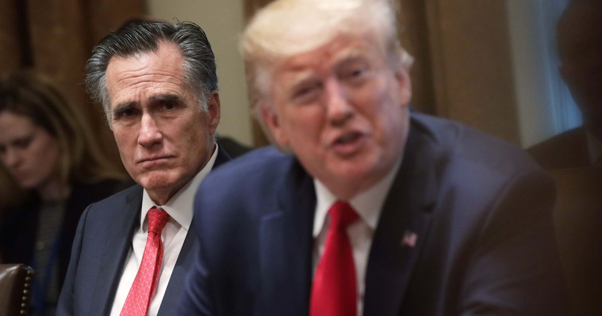 'He needs to retire': Internet shreds Mitt Romney for calling Donald Trump 'human gumball machine'