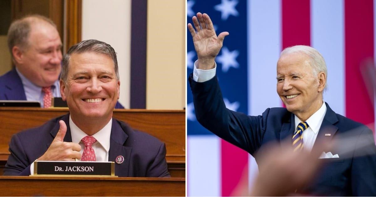 Republican Ronny Jackson took to social media and stated that President Joe Biden was the most corrupt president in US history (@repronnyjackson/Instagram, @joebiden/Instagram)