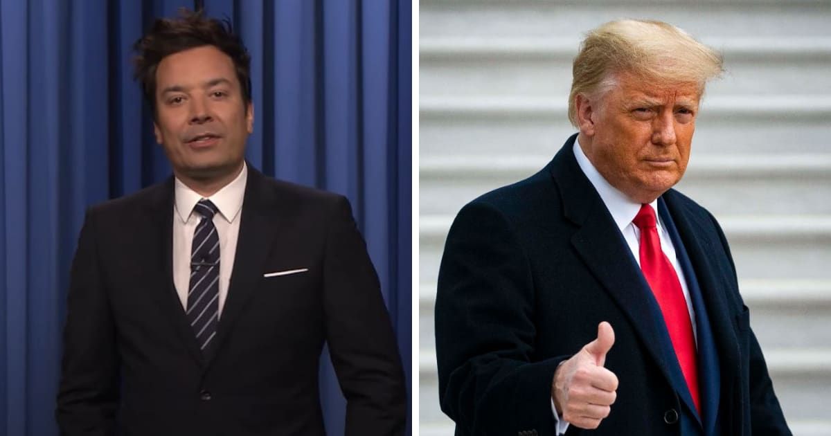 Jimmy Fallon recently addressed Donald Trump's denial to testify as planned in his civil fraud trial (@TheTonightShowStarringJimmy Fallon, @realdonaldtrump/Instagram)