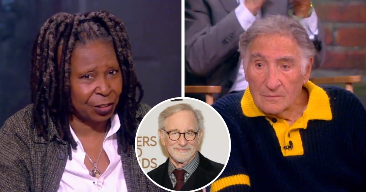 Whoopi Goldberg brought up Steven Spielberg's casting call to Judd Hirsch on 'The View' (Screengrab/The View/X, Getty Images)