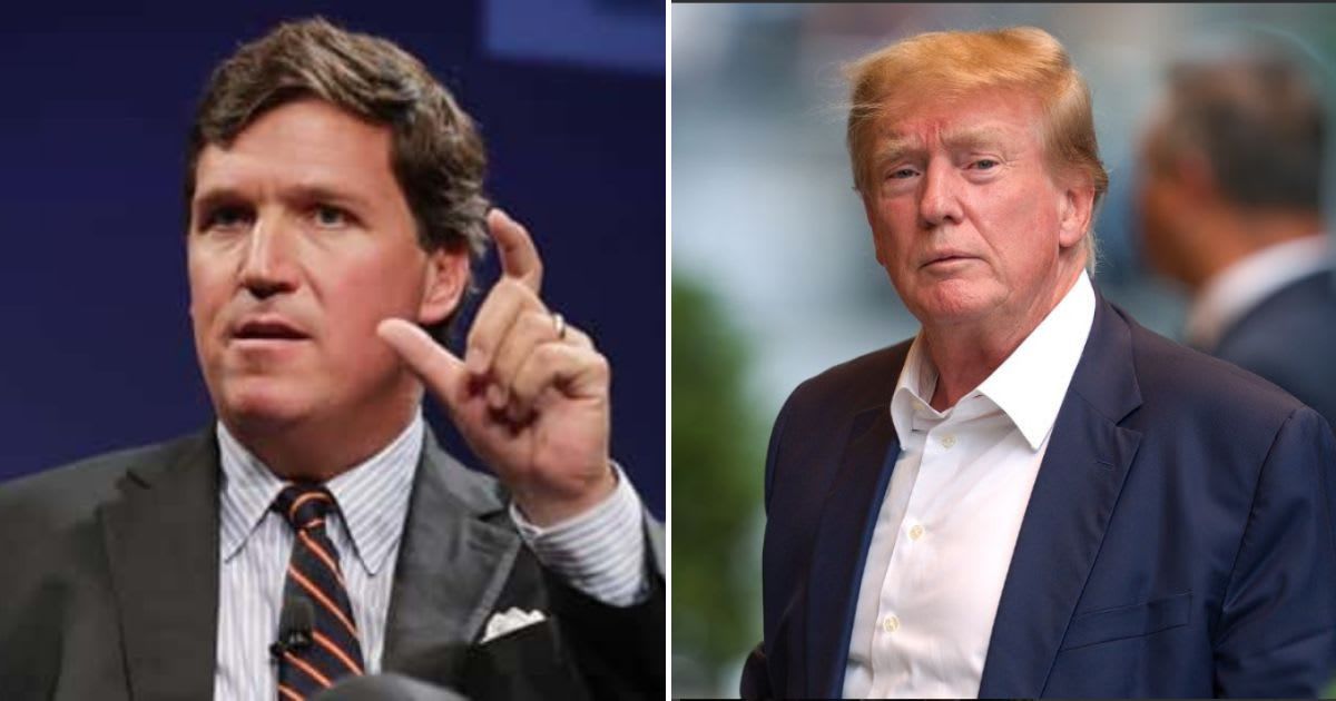 Tucker Carlson dispelled rumors of being Donald Trump's VP  (Getty Images, @euanapolli/Instagram)