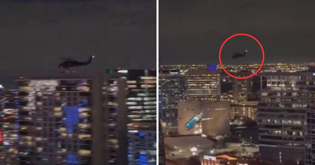 'Santa doing a test ride!' Mysterious military helicopters soaring over Dallas spark hilarious theories online