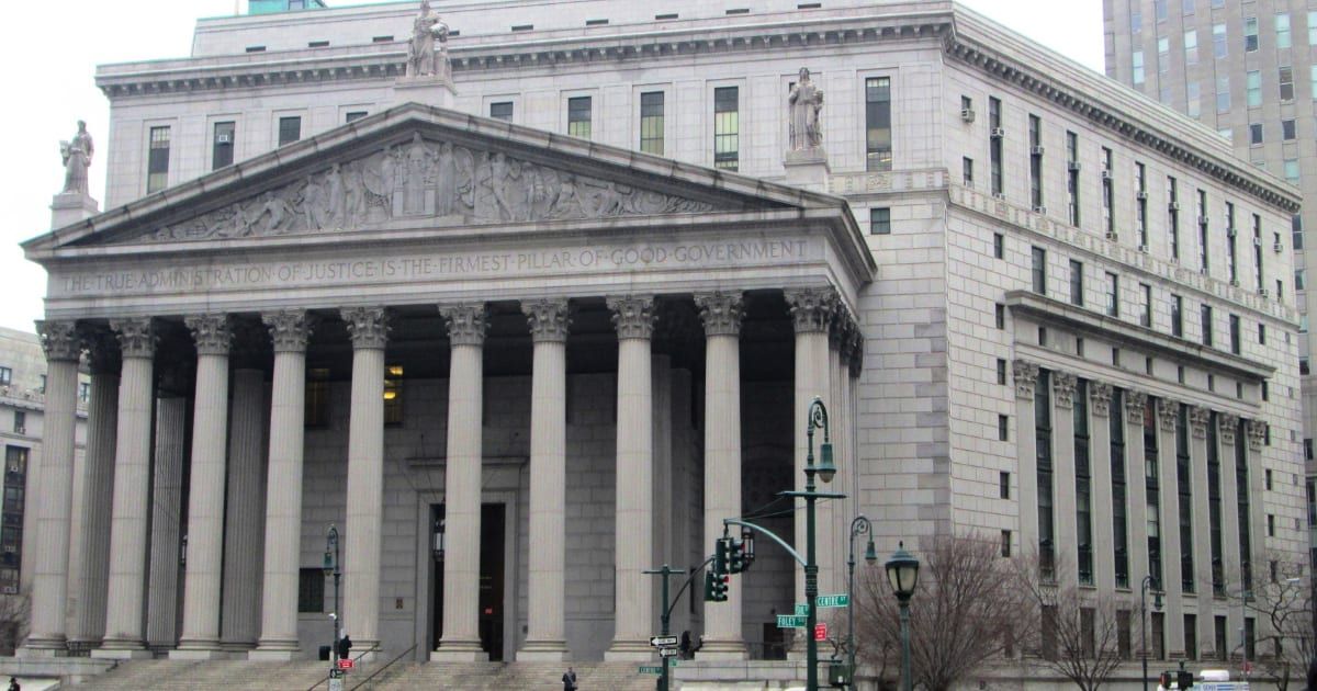The New York State Supreme Court courthouse at 60 Centre Street on Foley Square in the Civic Center district of Manhattan, New York City (Beyond My Ken - Own work, CC BY-SA 4.0)