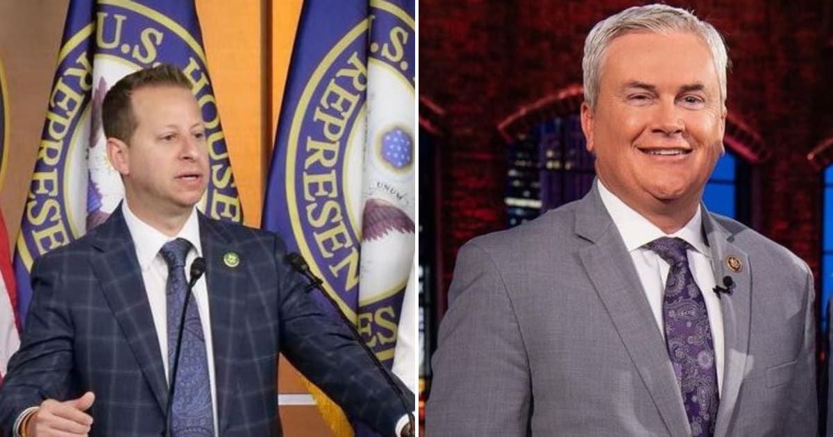 Netizens took to Florida congressman Jared Moskowitz's epic trolling of Republican congressman James Comer (@repmoskowitz/Instagram, @congressmancomer/Instagram)