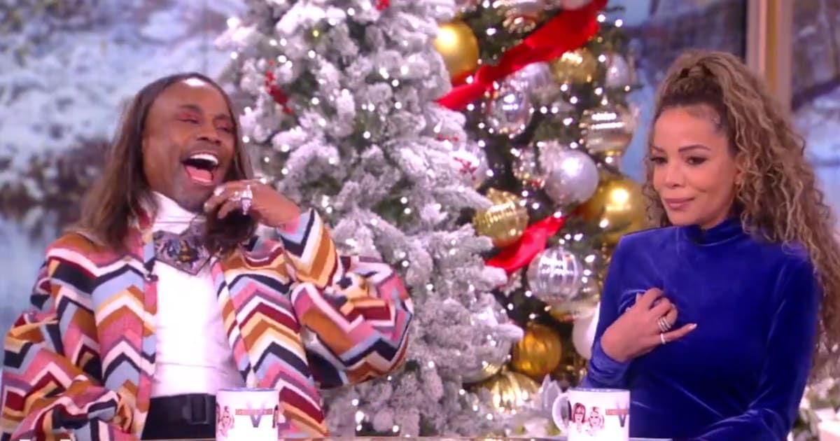 Billy Porter and Sunny Hostin discussed his upcoming film 'Our Son' on 'The View' (The View/X)