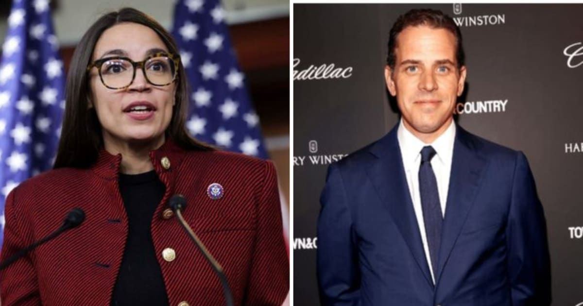 'Her spin machine is working overtime!' AOC shredded as she defends Hunter Biden's refusal to testify before Congress