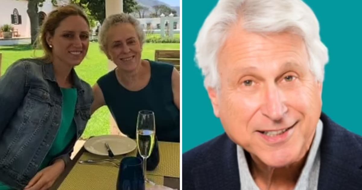 Dr Merle Berger (R) has been accused of impregnating Sarah Depoian with her daughter Carolyn Bester through artificial insemination (NC Maine/YouTube)