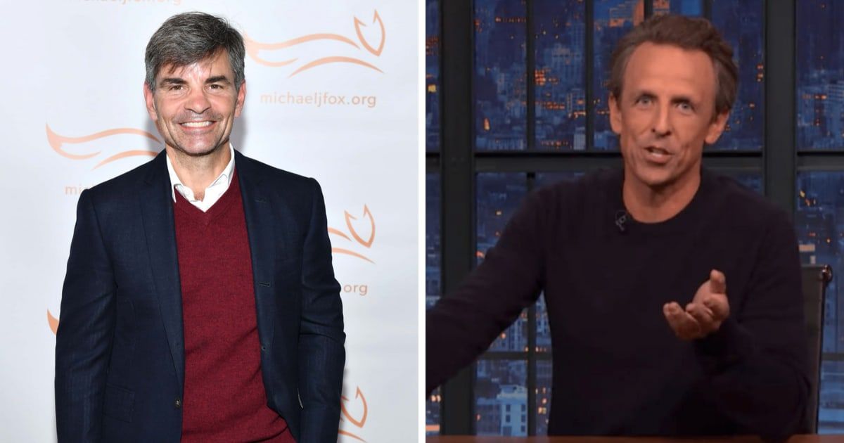 George Stephanopoulos appeared on 'Late Night with Seth Meyers' to promote his new book ‘The Situation Room' (Getty Images, @LateNightSeth/X)
