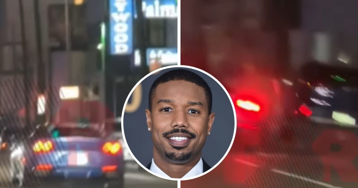'Wish that was my Kia': Michael B Jordan fans concerned as clip shows his Ferrari crashing into parked car