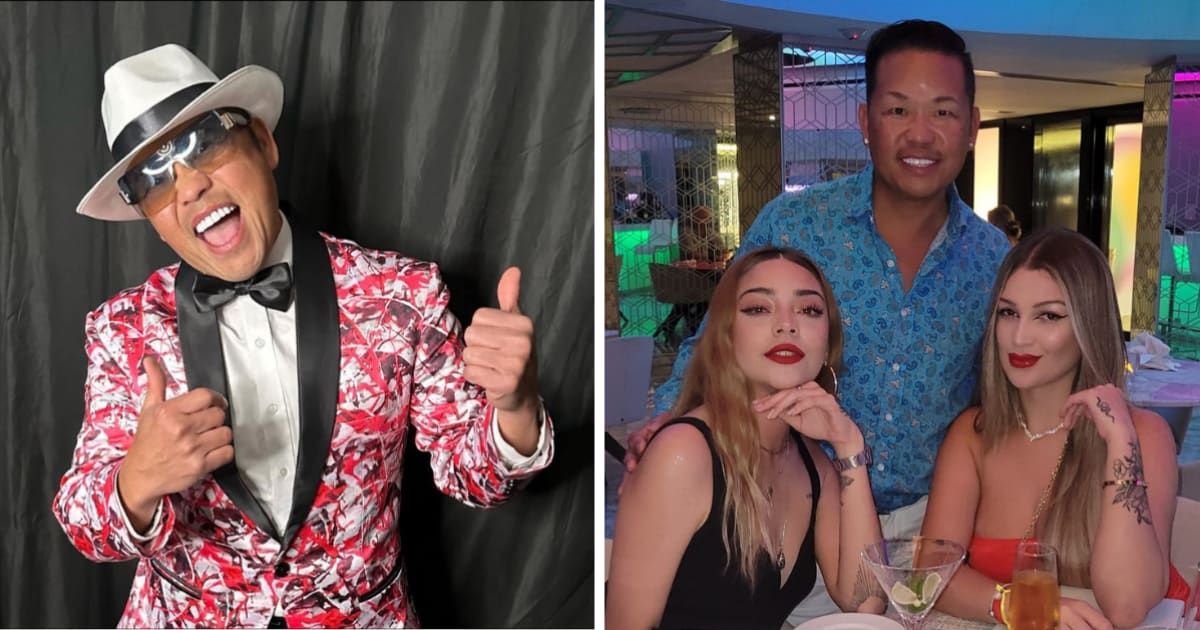 Tou Ger Xiong was seen in a delightful mood with an unnamed redhead while dining at a Korean restaurant located in Medellin (Facebook/Tou Ger Xiong)