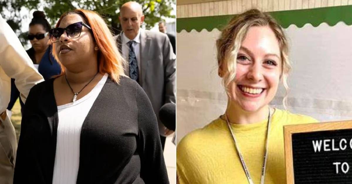 Deja Taylor has been sentenced after her son shot his teacher Abigail Zwerner (Associated Press/ GoFundMe)