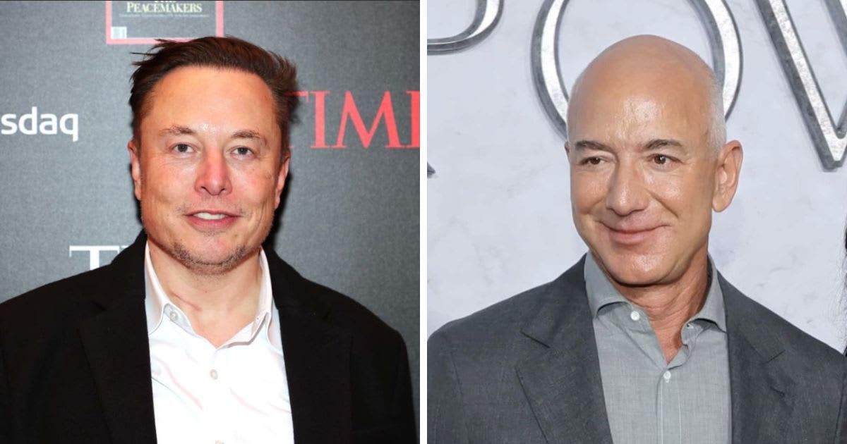 Elon Musk and Jeff Bezos may soon be seen forging a friendship (Getty Images)