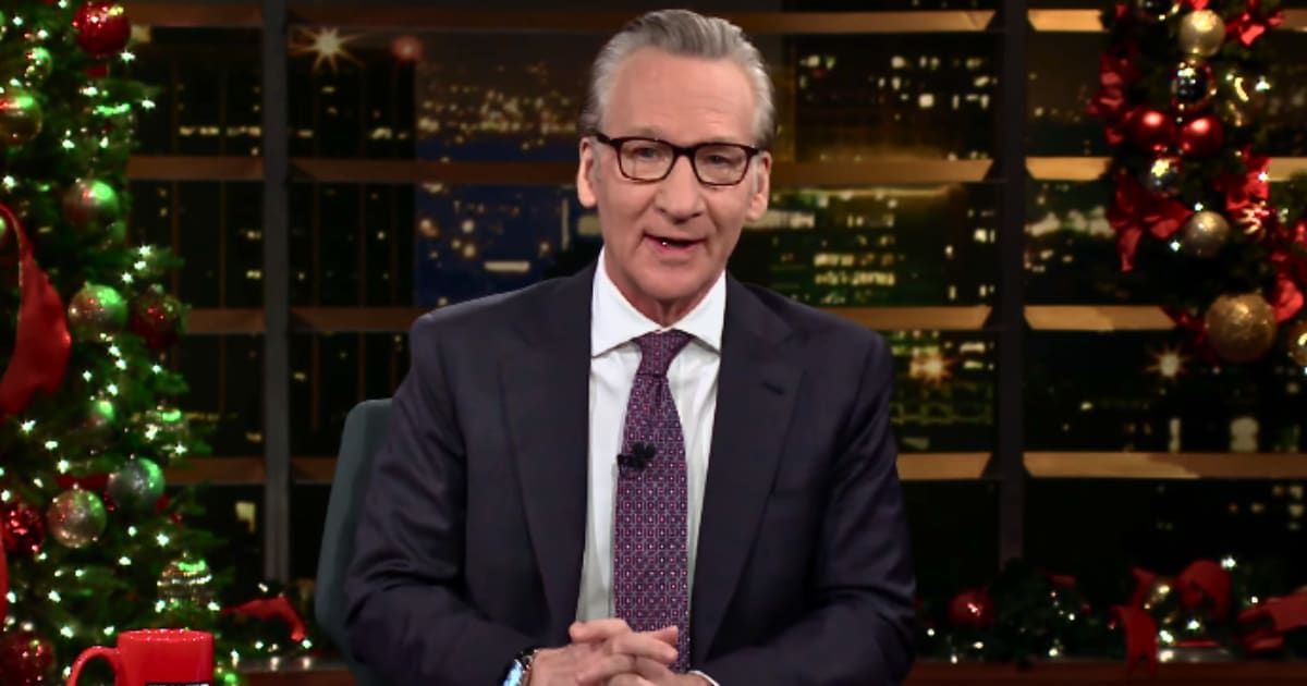 Host Bill Maher shared 'Future Headlines: Winter 2023 Edition' as 'Real Time' goes off for the holidays (@RealTime/Youtube)