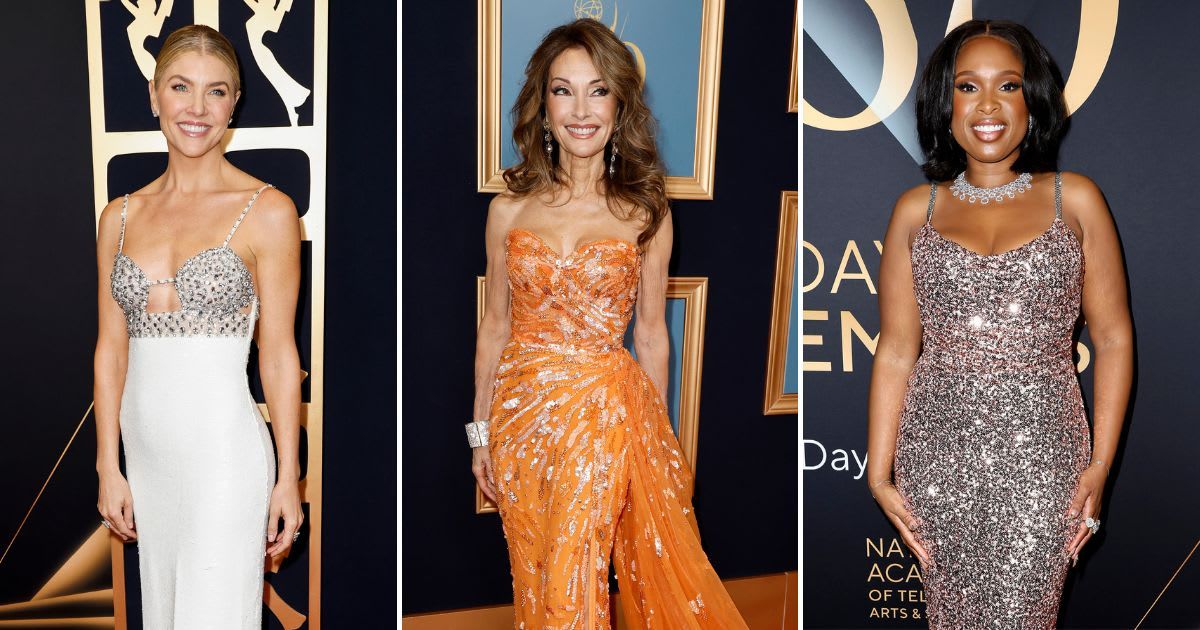 (L-R): Daytime Emmy Awards 2023 appearances: Amanda Kloots, Susan Lucci, and Jennifer Hudson (Getty Images)