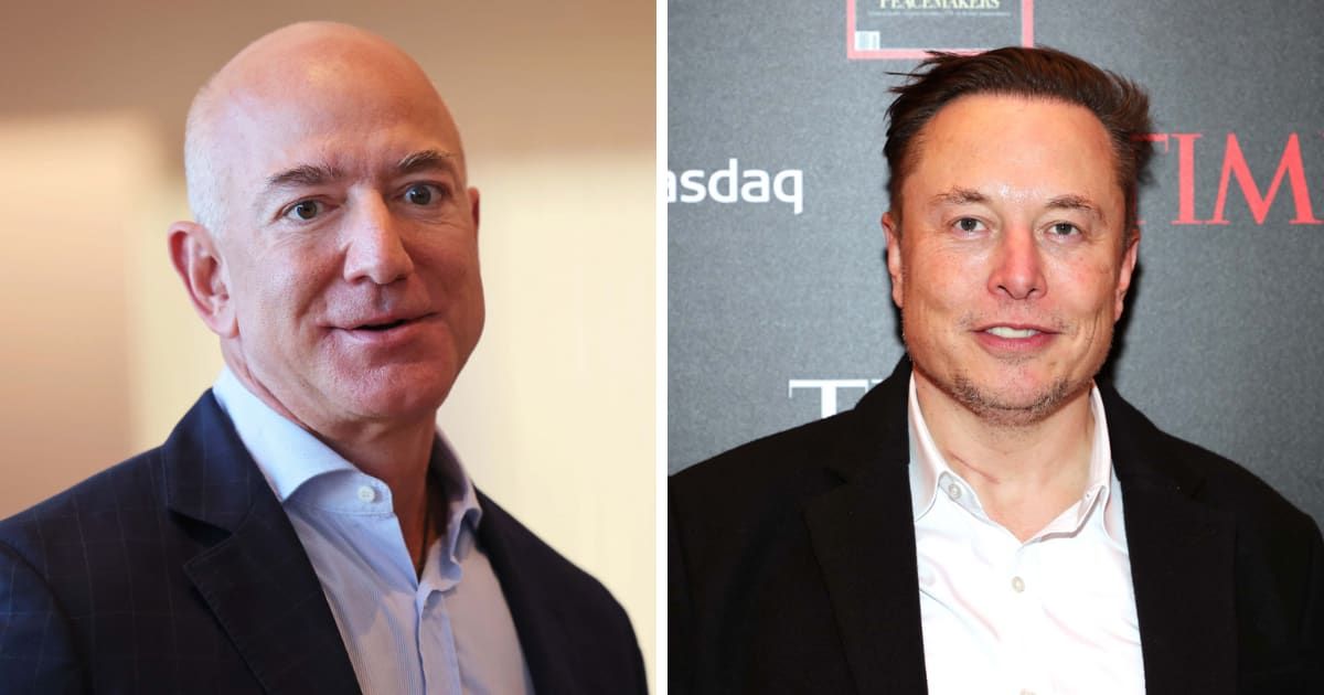 Jeff Bezos called for an increase in the human population, something Elon Musk has long been an advocate for )Getty Images)