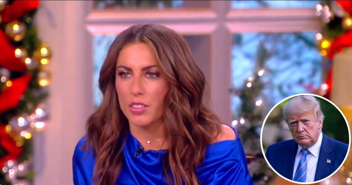 Alyssa Farah Griffin launched an attack on Donald Trump's latest venture (The View/X, Getty Images)
