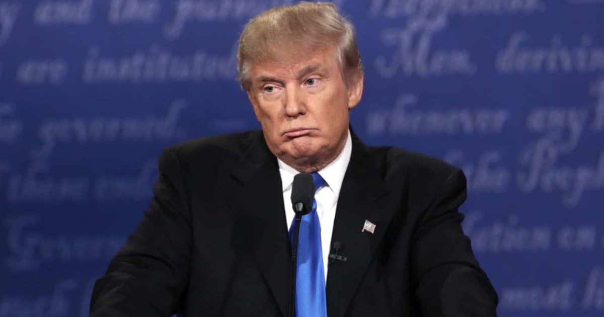 Donald Trump claimed people 'had the greatest four years' when he was President, during a rally in Durham (Getty Images)