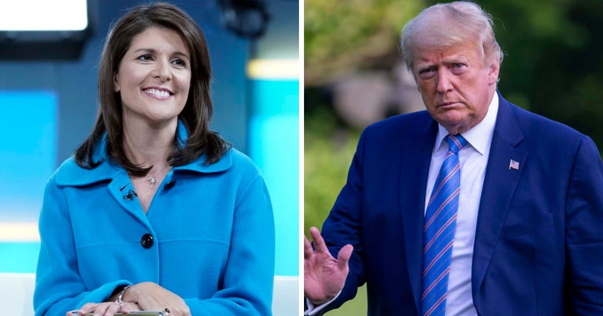 Nikki Haley said she aims to focus on her presidential campaign rather than the 91 charges against Donald Trump (Getty Images)