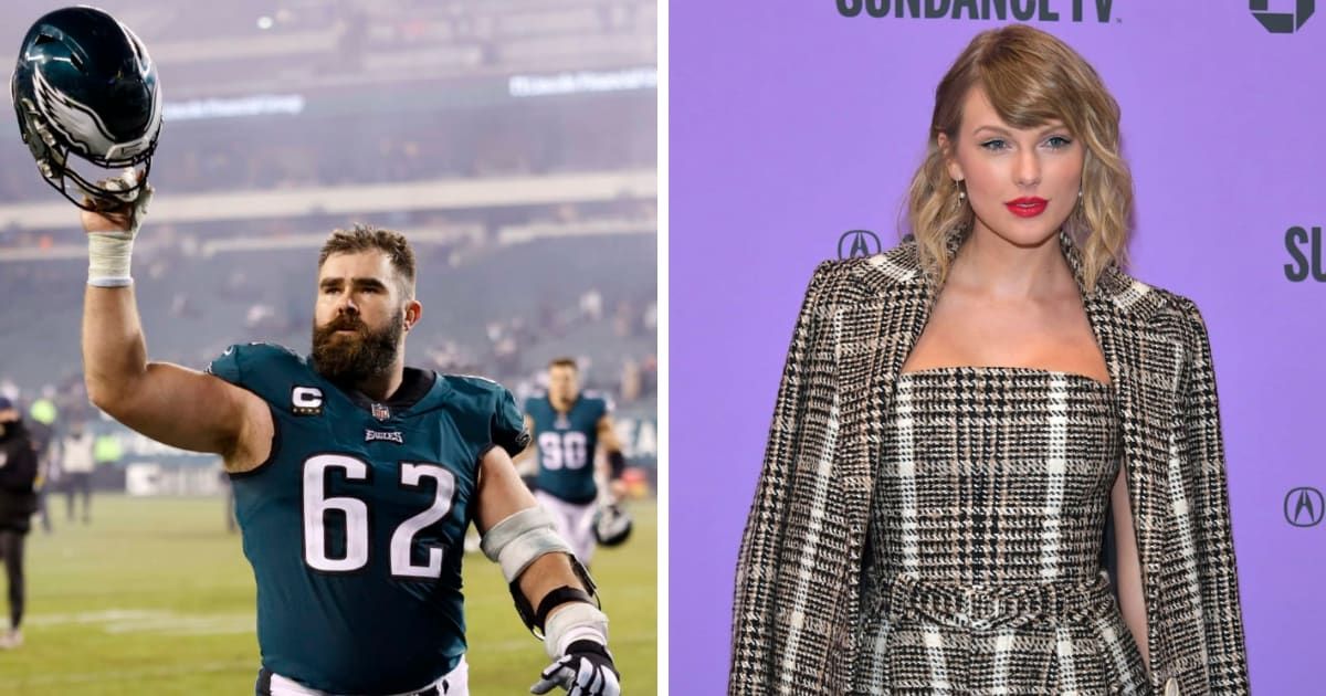 Jason Kelce's 'Philly Specials' narrowly missed the number 1 position on Billboard's Vinyl Albums chart with Taylor Swift securing the top placement (Getty Images)